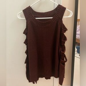 Burgundy sweater, size S/M